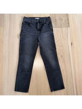 Madewell The Perfect Vintage Crop Jean Black Jeans Size 26